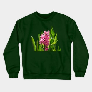 Hyacinths - One Pink Hyacinth Crewneck Sweatshirt